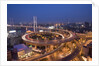 Nanpu Bridge and Highway Overpasses at Night by Anonymous
