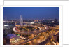 Nanpu Bridge and Highway Overpasses at Night by Anonymous