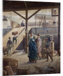 Boarding the Ship for New York by Louis Auguste Loustaunau