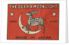 The Deer and Moonlight Matchbox Label by Anonymous