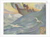 Book Illustration of Vikings at Sea by E. Boyd Smith