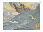 Book Illustration of Vikings at Sea by E. Boyd Smith