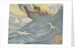 Book Illustration of Vikings at Sea by E. Boyd Smith