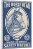The Horse Head Indian Matchbox Label by Anonymous
