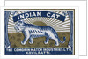 Indian Cat Indian Matchbox Label by Anonymous