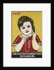 Indian Matchbox Label with a Girl Holding a Telephone by Anonymous