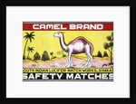 Camel Brand Indian Matchbox Label by Anonymous