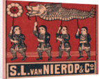Chinese Matchbox Label with Children Holding a Parade Dragon by Anonymous