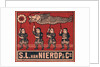 Chinese Matchbox Label with Children Holding a Parade Dragon by Anonymous