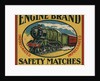 Engine Brand Swedish Matchbox Label by Anonymous
