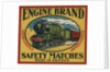 Engine Brand Swedish Matchbox Label by Anonymous