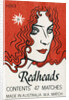 Redheads Matchbox Label by Anonymous