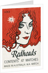 Redheads Matchbox Label by Anonymous