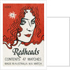Redheads Matchbox Label by Anonymous