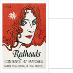 Redheads Matchbox Label by Anonymous