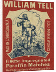 Czech Matchbox Label with William Tell and His Son by Anonymous