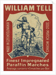 Czech Matchbox Label with William Tell and His Son by Anonymous