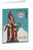 Chinese Matchbox Label with a Statue of a Man and Woman by Anonymous