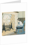 Illustration of a Boy in a Rocking Chair by Kate L. Deal