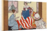 Illustration of Betsy Ross Making the First American Flag by Anonymous
