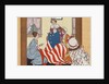 Illustration of Betsy Ross Making the First American Flag by Anonymous