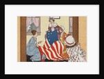 Illustration of Betsy Ross Making the First American Flag by Anonymous