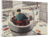 Biekens Pictorial Sticker with a Man in a Control Tower by Anonymous