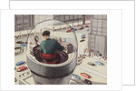 Biekens Pictorial Sticker with a Man in a Control Tower by Anonymous
