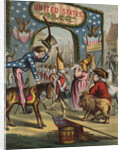 19th-Century Illustration of Uncle Sam and Departing British Soldiers by Anonymous