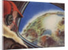 Biekens Pictorial Sticker with a Pilot Looking at Earth from a Space Ship by Anonymous