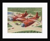 Biekens Pictorial Sticker with a Double Propeller Helicopter by Anonymous