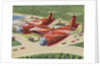 Biekens Pictorial Sticker with a Double Propeller Helicopter by Anonymous