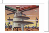 Biekens Pictorial Sticker with Rocket Launching Tower by Anonymous