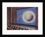 Biekens Pictorial Sticker with People Watching an Outer Space Movie by Anonymous