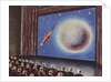 Biekens Pictorial Sticker with People Watching an Outer Space Movie by Anonymous