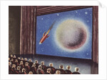 Biekens Pictorial Sticker with People Watching an Outer Space Movie by Anonymous