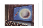 Biekens Pictorial Sticker with People Watching an Outer Space Movie by Anonymous