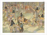 Book Illustration of a Native American Battle by E. Boyd Smith