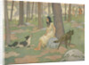 Book Illustration of Pocahontas Waiting in Woods by E. Boyd Smith