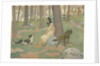 Book Illustration of Pocahontas Waiting in Woods by E. Boyd Smith