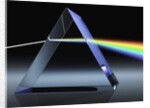Light Beam Through Glass Prism by Anonymous