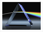 Light Beam Through Glass Prism by Anonymous
