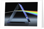 Light Beam Through Glass Prism by Anonymous