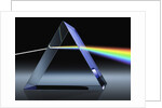 Light Beam Through Glass Prism by Anonymous