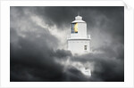 Lighthouse Emerging From Dark Clouds by Anonymous