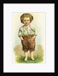 His First Suspenders Trade Card by Anonymous