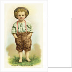 His First Suspenders Trade Card by Anonymous