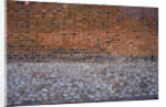 Cobblestone Street and Brick Wall by Anonymous