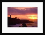 Yaquina Head Lighthouse at Sunset by Anonymous