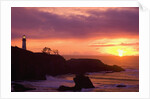 Yaquina Head Lighthouse at Sunset by Anonymous